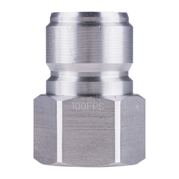 stainless steel 1" QC male plug FST